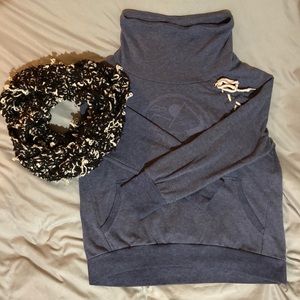 Heathered Blue Mountain Range Sweater